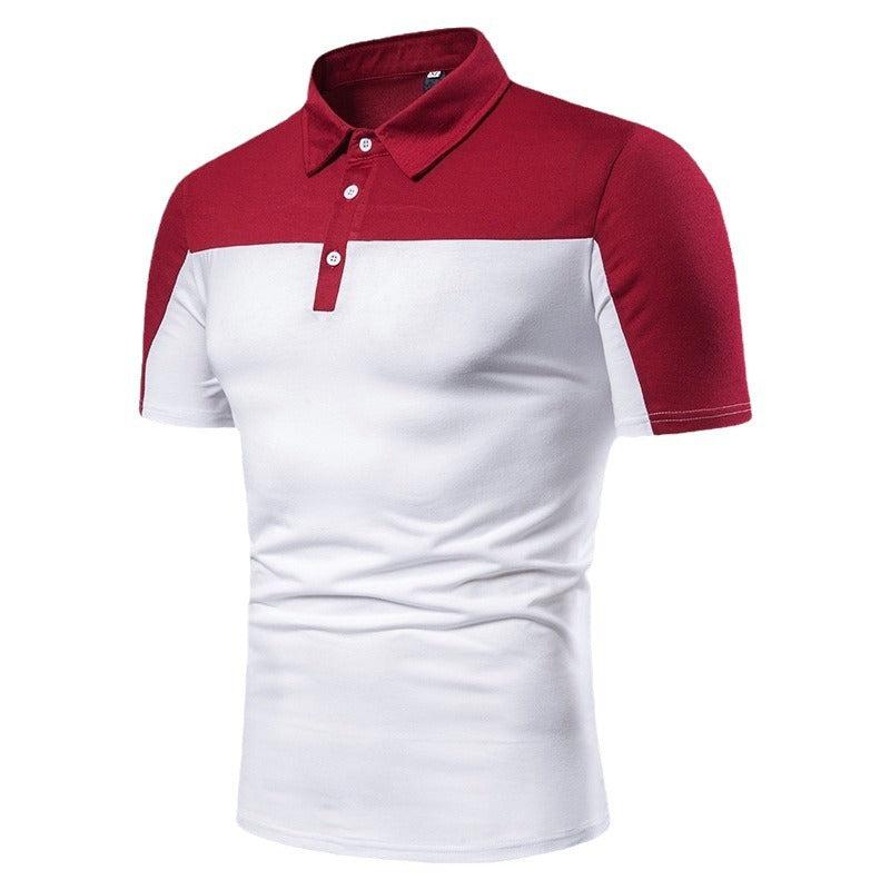 Herren Sportliches Poloshirt mit kreativem Grafikdesign und markantem Schnitt Echoarchiv