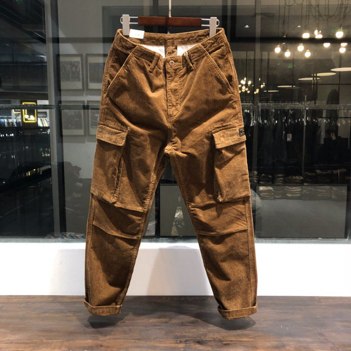 Herren lässige Cargo-Hose aus bequemem Cord Echoarchiv