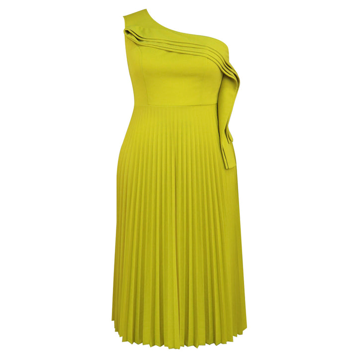Damen Elegantes Wickelkleid mit asymmetrischem Rüschendesign Echo Archiv
