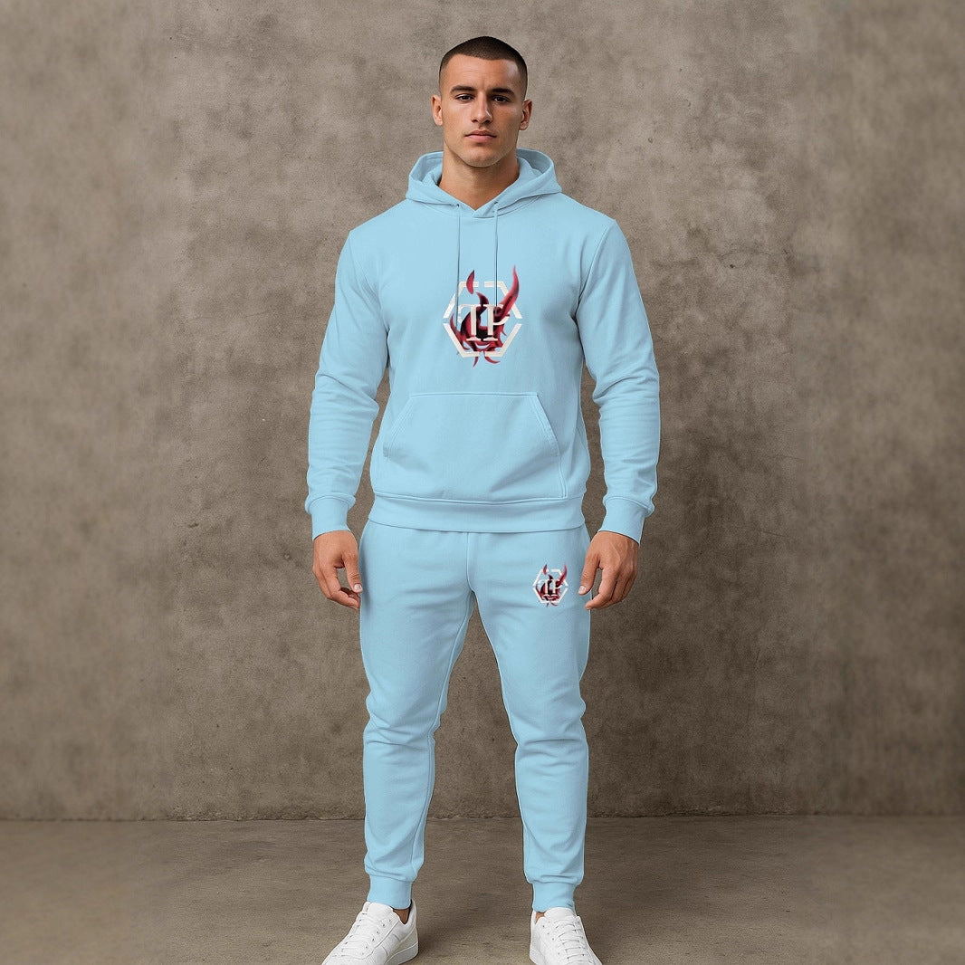 Herren Sportives Hoodie- und Jogginghose-Set Echoarchiv