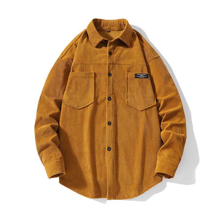 Herren Cordhemdjacke mit zwei Brusttaschen Echoarchiv