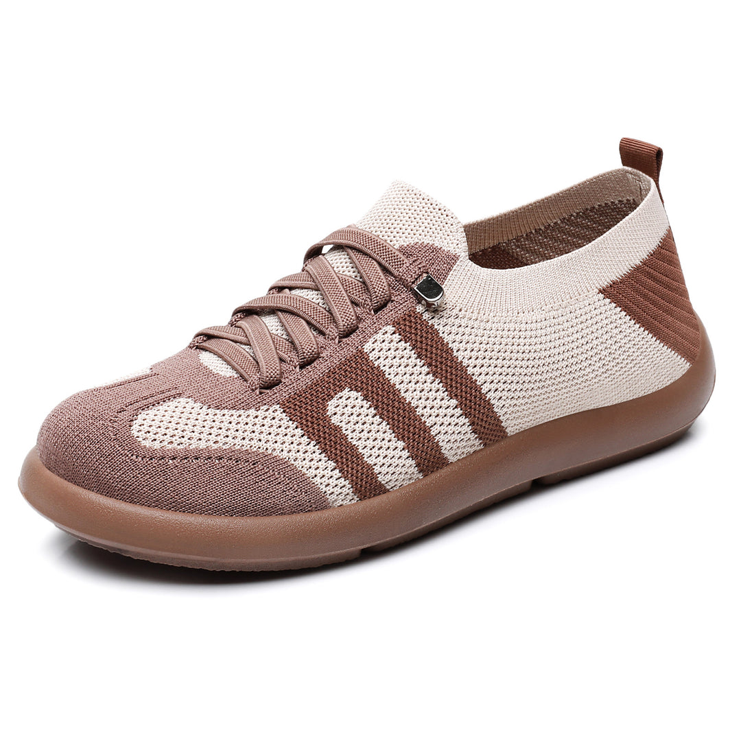 Damen nan atmungsaktiver Strick-Sneaker mit nahtlosem Sockenschaft, verstärkter Zehenkappe und flexibler EVA-Laufsohle Echo Archiv