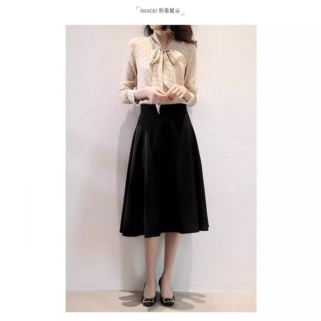 Damen Eleganter Midirock mit schwingendem Schnitt Echoarchiv