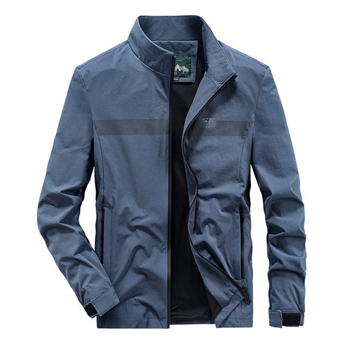 Herren Softshell‑Outdoorjacke mit Stehkragen, wind‑ und wasserabweisender Membran & reflektierendem Bruststreifen Echoarchiv