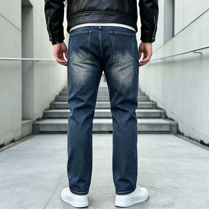 Herren Modische Cargo-Jeans mit Reißverschluss Echoarchiv