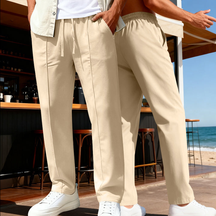 Herren Bequeme und lässige Freizeithose mit elastischem Bund Echoarchiv