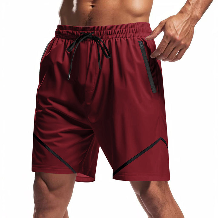 Herren Sportliche Laufshorts mit Seitentaschen und elastischem Bund Echoarchiv