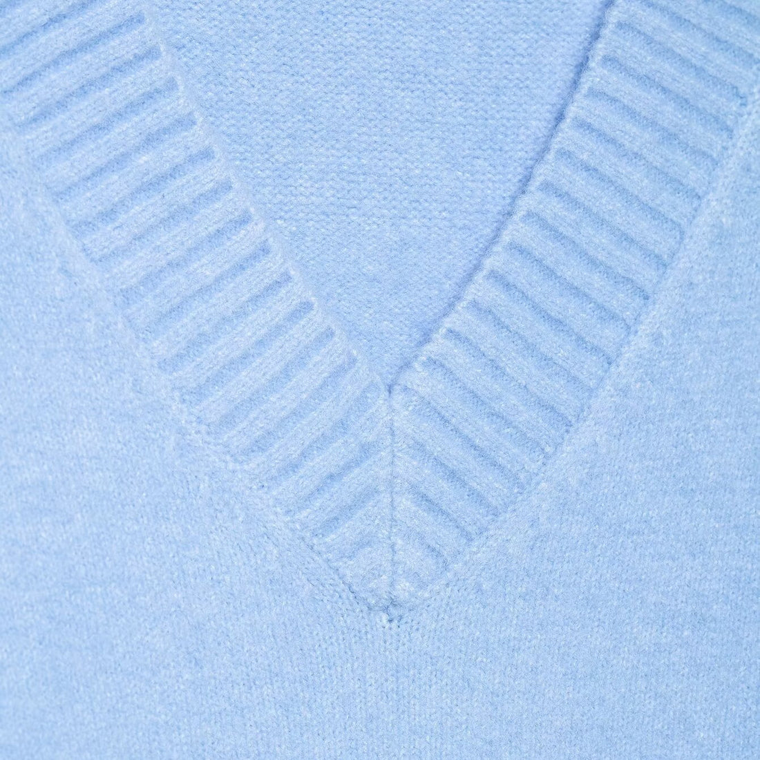 Damen Oversize V-Ausschnitt Pullover mit überschnittenen Schultern und breitem Rippbund Echoarchiv