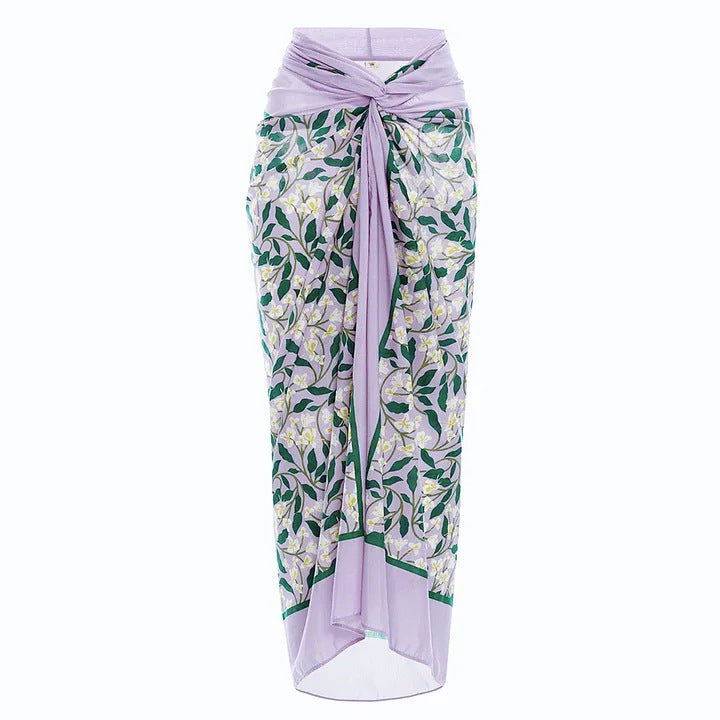 Damen Hochwertiger einteiliger Badeanzug mit außergewöhnlichem Schnitt und floralen Details Echo Archiv