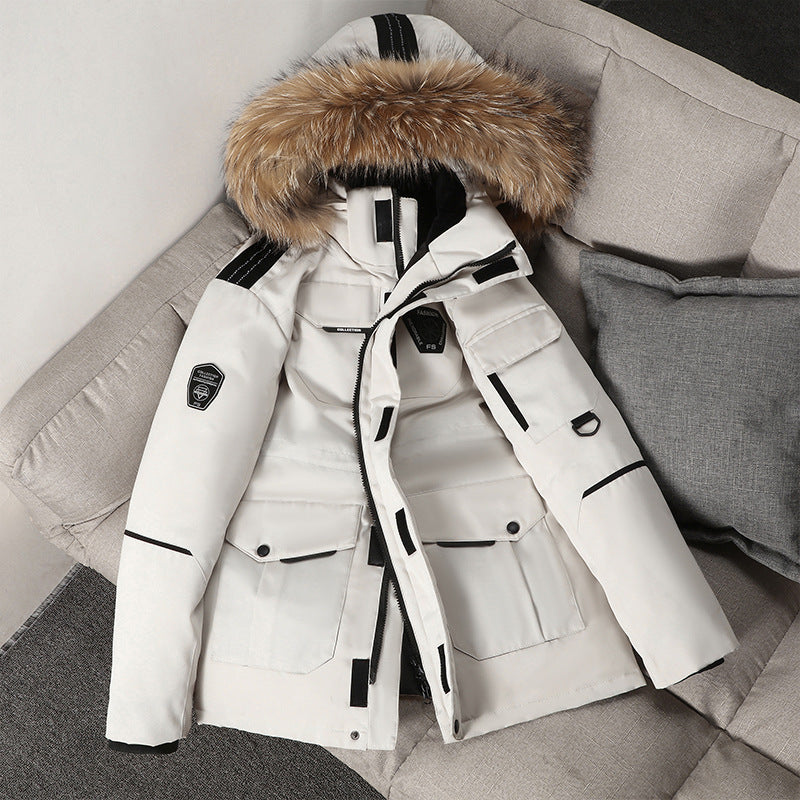 Herren Premium Expeditionsparka mit Kunstfellkragen, winddichter Membran und multifunktionalen Taschen Echo Archiv