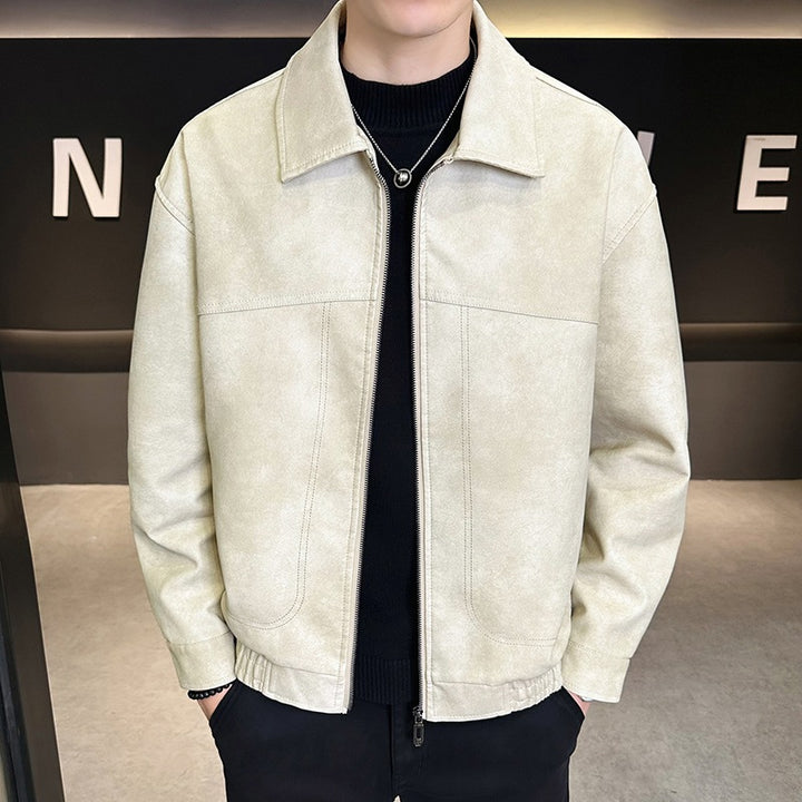 Herren Modische Jacke im Lederlook Echo Archiv