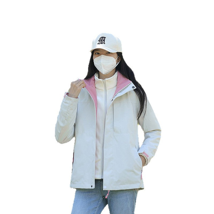 Unisex Wetterfeste Trekking-Softshelljacke mit hohem Kragen und leichter Thermofütterung Echoarchiv