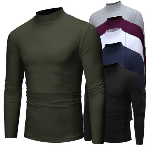 Herren Elegantes Langarm-Hemd mit hohem Kragen und figurbetontem Schnitt Echoarchiv