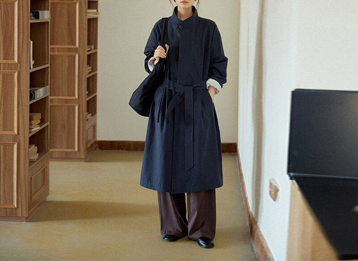 Damen Urbaner Lange Trenchcoat Echoarchiv