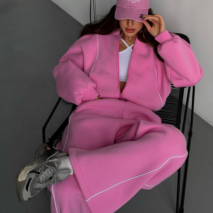 Damen Bequemer Oversized Jogginganzug Echo Archiv
