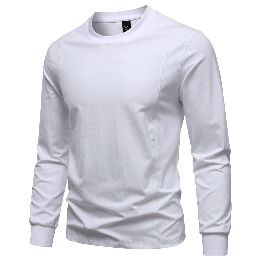 Herren Langarmshirt aus Stretch-Baumwollmix mit Rundhals und Flachnähten Echo Archiv