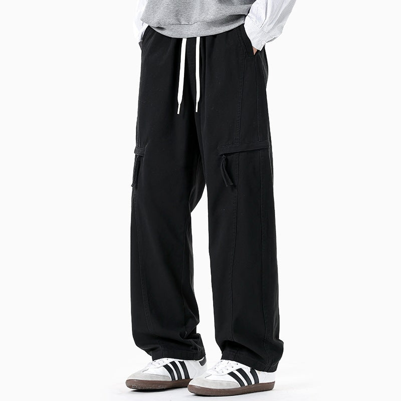 Herren Weite Cargo-Jogginghose im Baggy‑Schnitt mit Kordelbund & Mehrfachtaschen Echoarchiv
