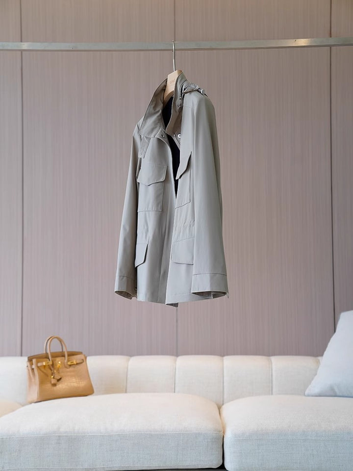 Damen Stylische Übergangsjacke mit praktischen Taschen Echoarchiv