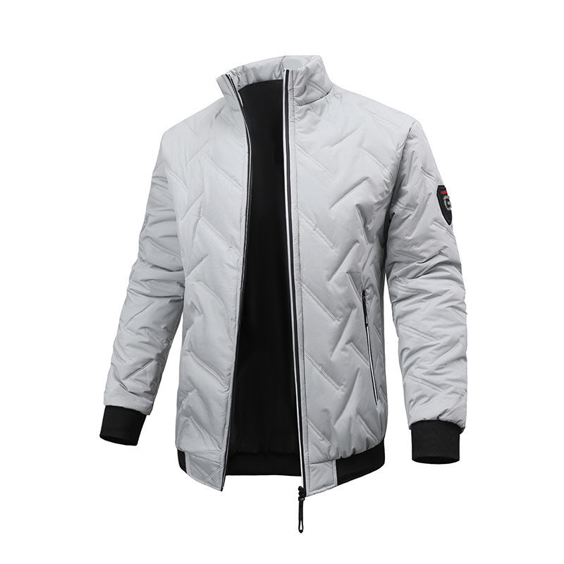 Herren Leichte Steppjacke mit hohem Kragen und praktischem Reißverschluss Echo Archiv