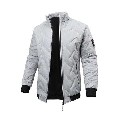 Herren Leichte Steppjacke mit hohem Kragen und praktischem Reißverschluss Echo Archiv