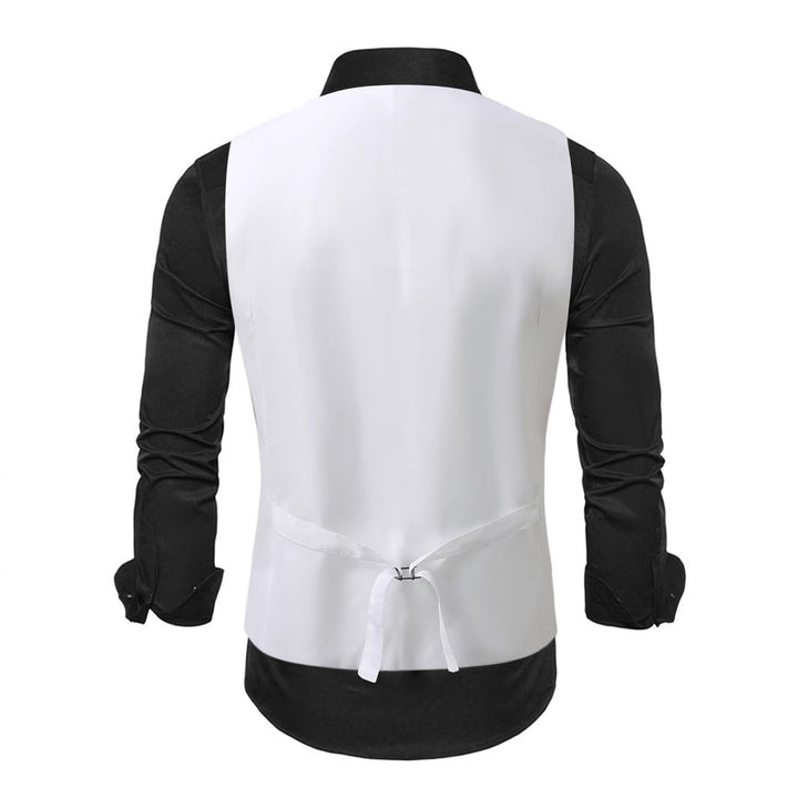 Herren elegante Satin-Weste mit Paisleymuster Echoarchiv