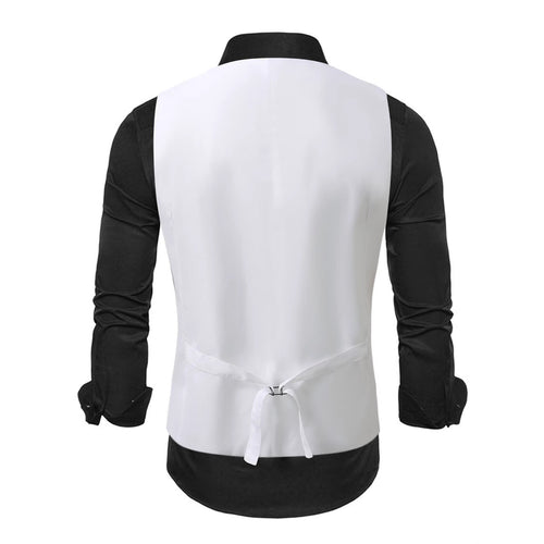 Herren elegante Satin-Weste mit Paisleymuster Echoarchiv
