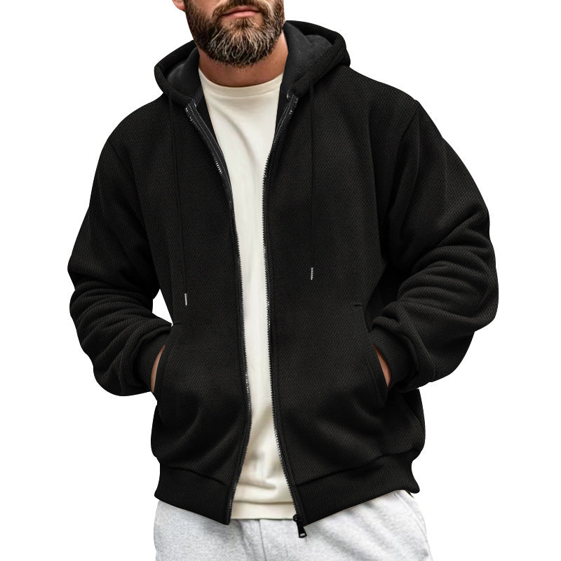 Herren Sportliche Kapuzenjacke mit innovativer Struktur Echoarchiv
