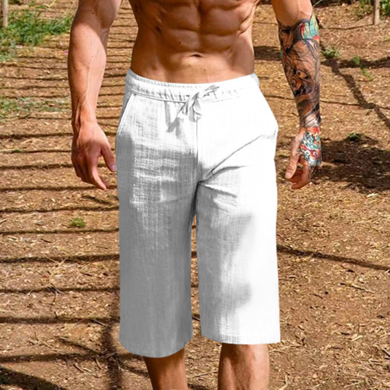 Herren lässige Sport-Shorts mit elastischem Bund und seitlichen Eingrifftaschen Echoarchiv