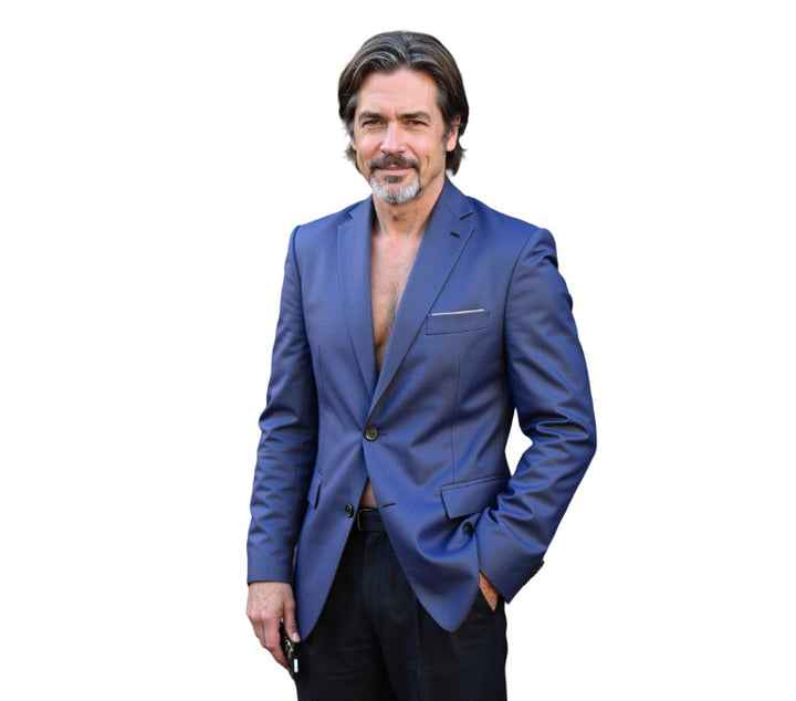 Herren nan taillierter Business-Blazer aus Stretchgewebe mit Brusttasche und schlanker Silhouette Echo Archiv