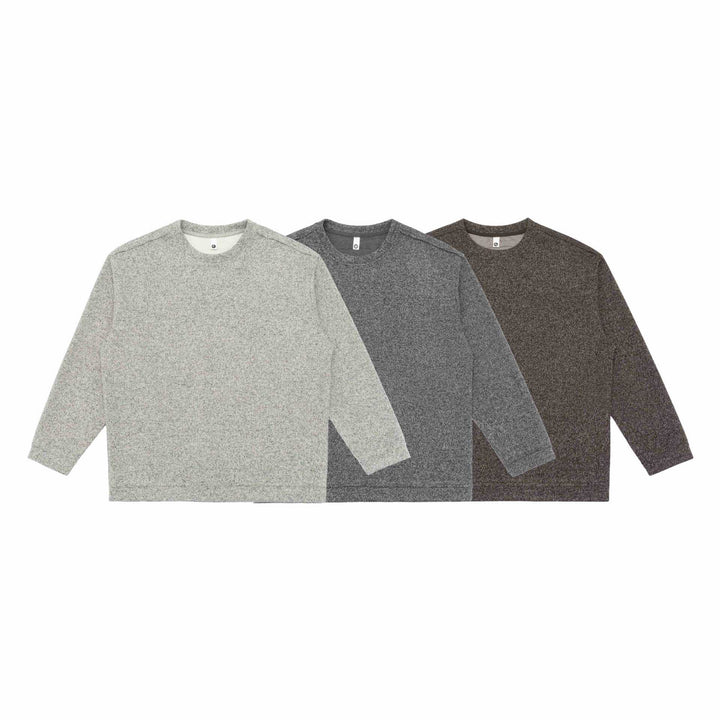 Unisex Feinstruktur-Sweatshirt mit Rundhalsausschnitt und Oversize‑Silhouette Echoarchiv