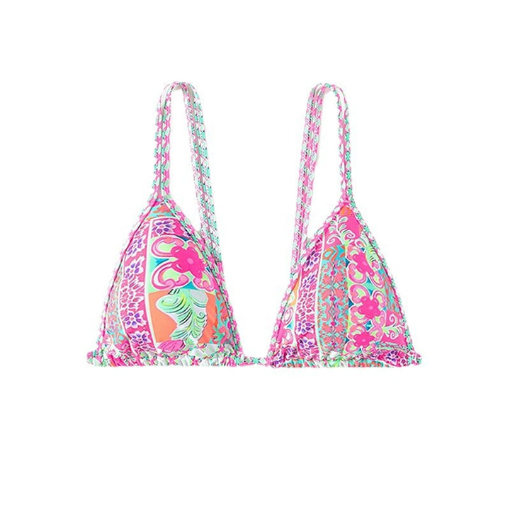 Damen Triangel-Bikinioberteil mit verspieltem Muster Echo Archiv