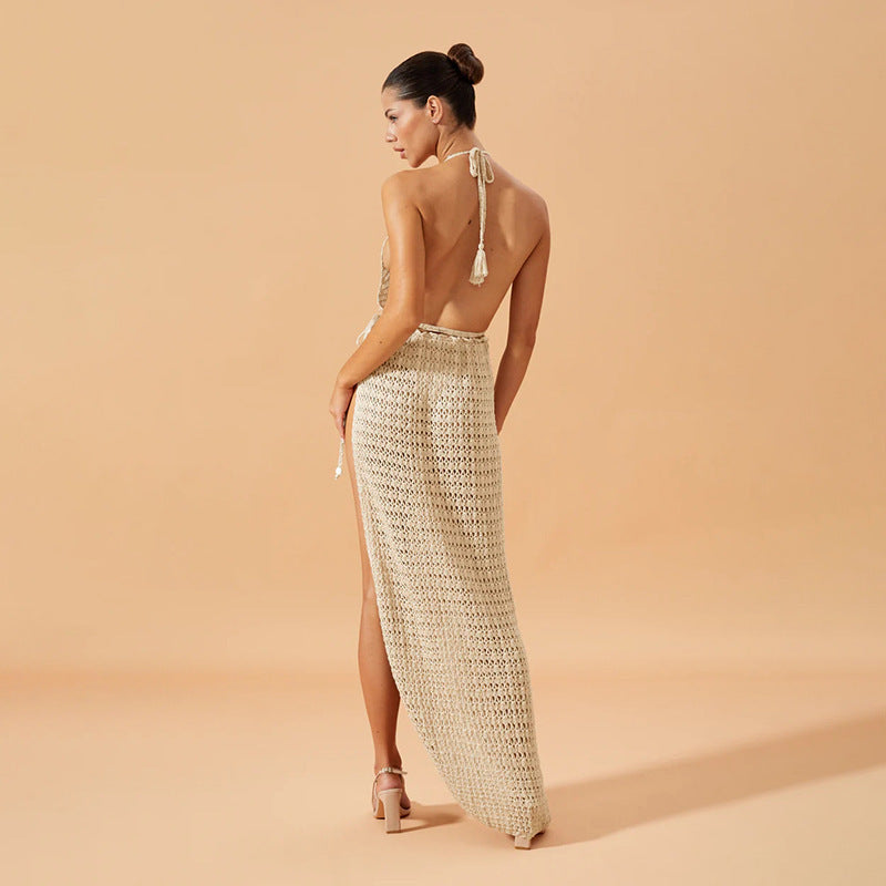 Damen figurbetontes Netzkleid mit raffiniertem Muster Echo Archiv