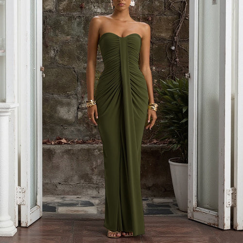 Damen figurbetontes Cocktailkleid mit Raffungen und herzförmigem Ausschnitt Echo Archiv