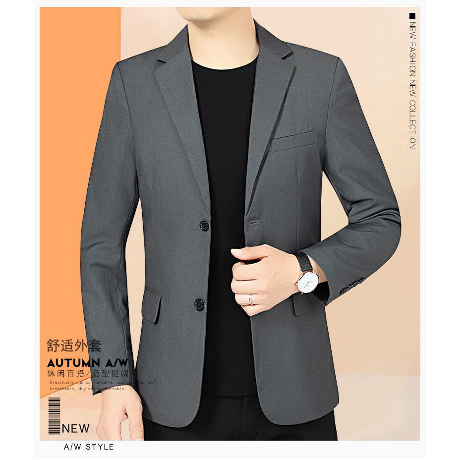 Herren Glencheck-Sakko Slim Fit aus Wollmischung mit dezentem Overcheck – Tianoro
