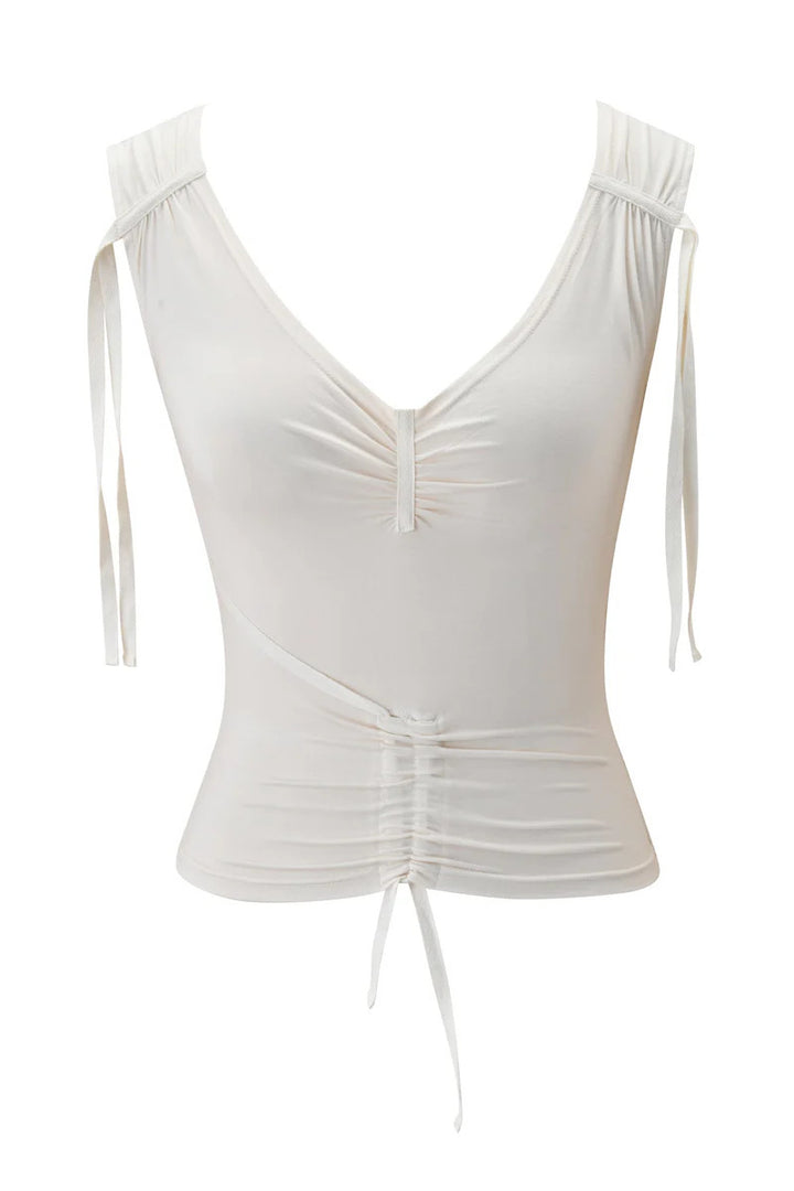 Damen Elegantes Wickel-Top mit Rüschendetails Echo Archiv