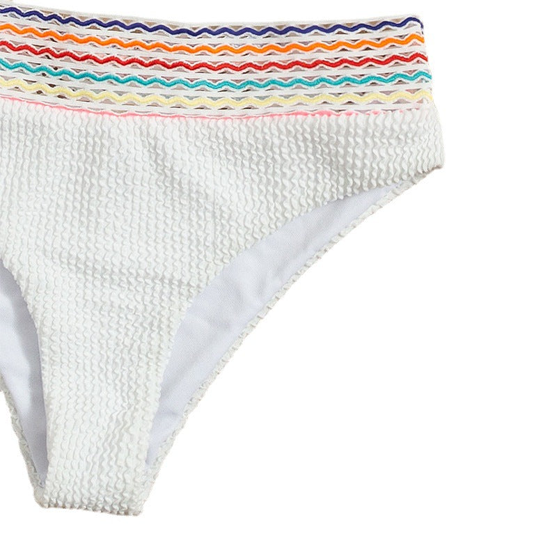 Damen Triangel-Bikini mit buntem Wellenmuster Echo Archiv