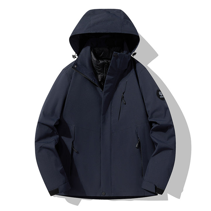 Herren Dreifach kombinierbare Funktionsjacke mit abnehmbarer Steppweste Echoarchiv