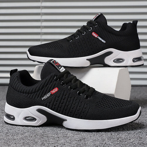 Herren nan leichter Performance-Sneaker mit 3D-Strickoberteil, integrierter Luftkammer-Zwischensohle und rutschfester Trail-Laufsohle Echo Archiv
