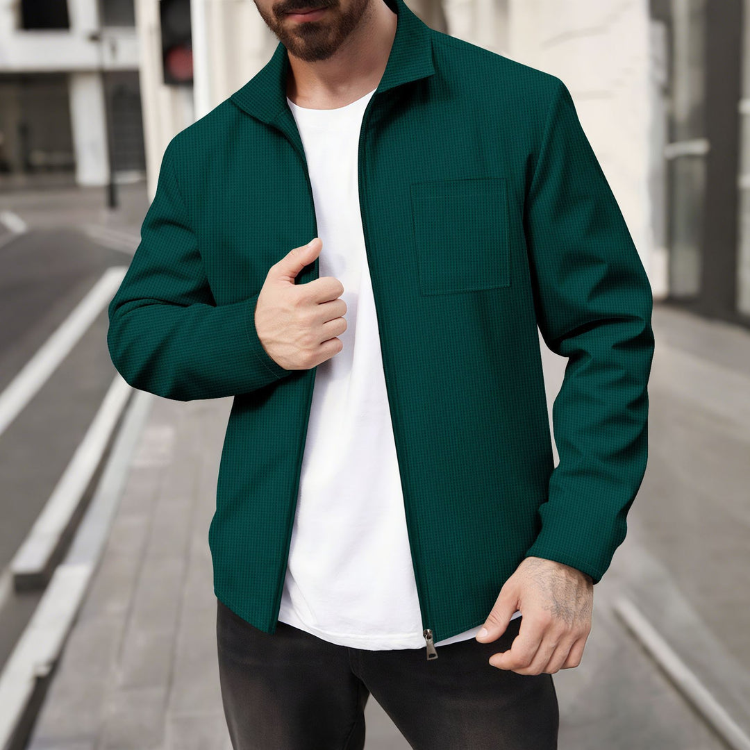 Herren modische Jacke mit strukturiertem Design Echoarchiv