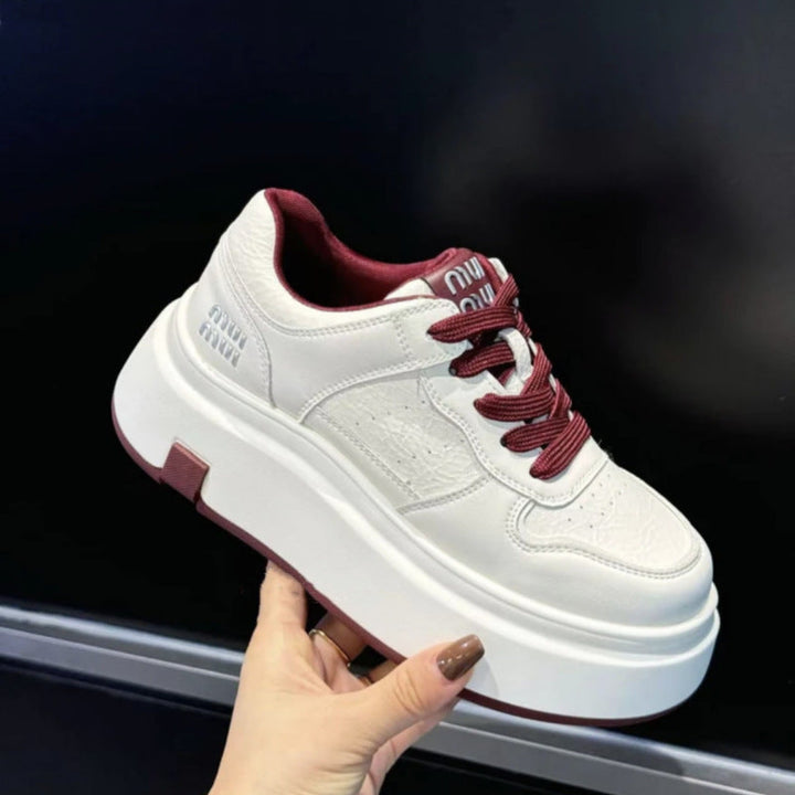 Damen Chunky Sneaker mit hoher Plattform und atmungsaktiver Obermaterialstruktur Echo Archiv