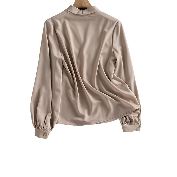 Damen Elegante Oversized-Bluse mit Drapierung Echoarchiv