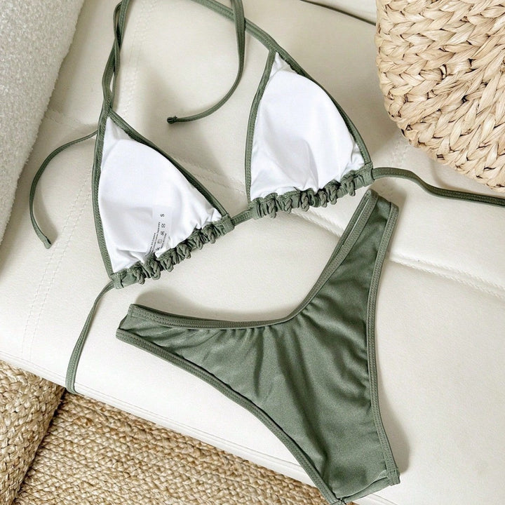 Damen geflochtener Triangel-Bikini Echo Archiv
