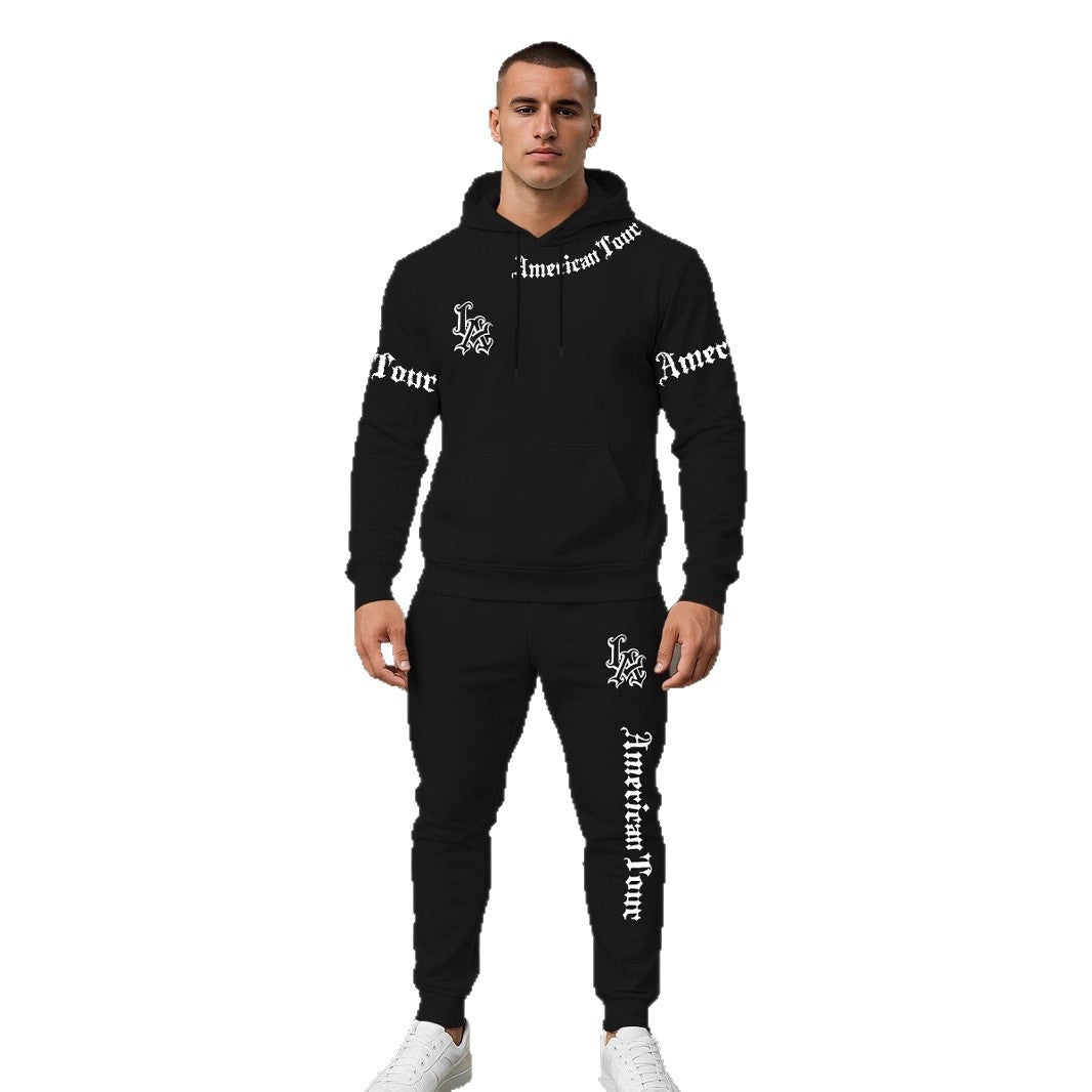 Herren Urbaner Hoodie und Jogginghose Set Echoarchiv