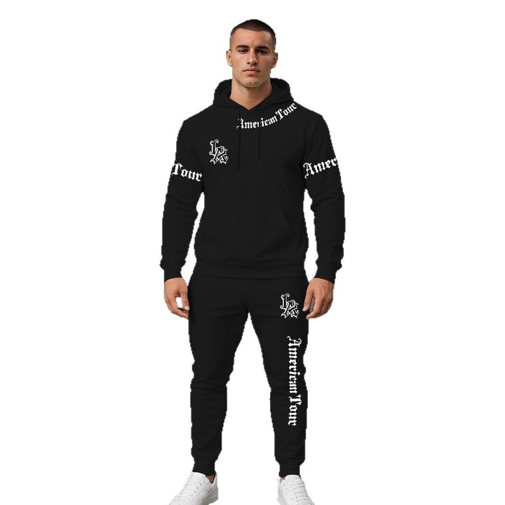 Herren Urbaner Hoodie und Jogginghose Set Echoarchiv