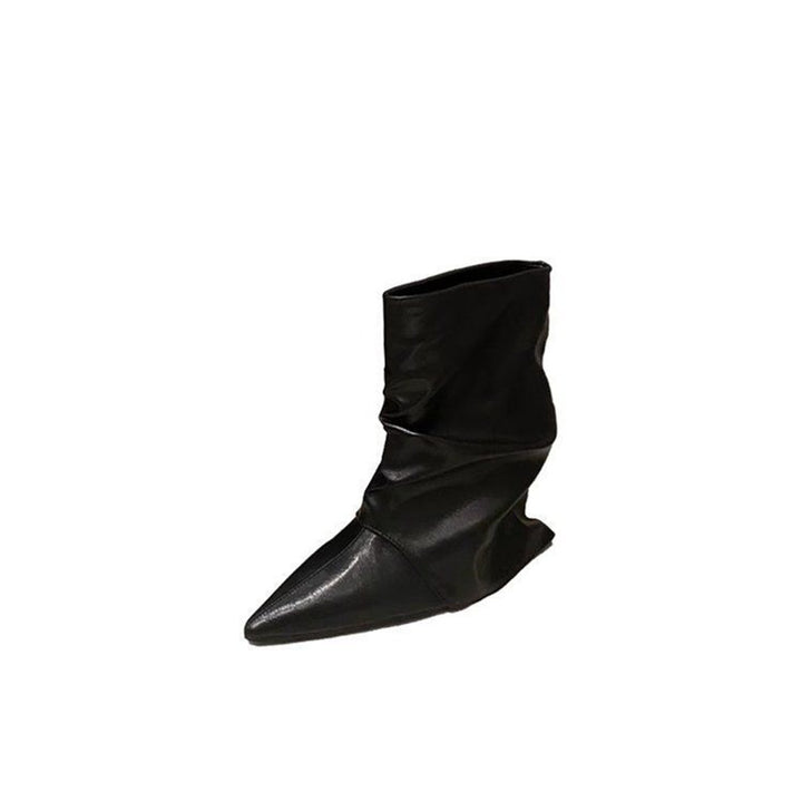 Damen Schlupf-Stiefelette mit gerafftem Schaft und eleganter Spitzkappe Echo Archiv