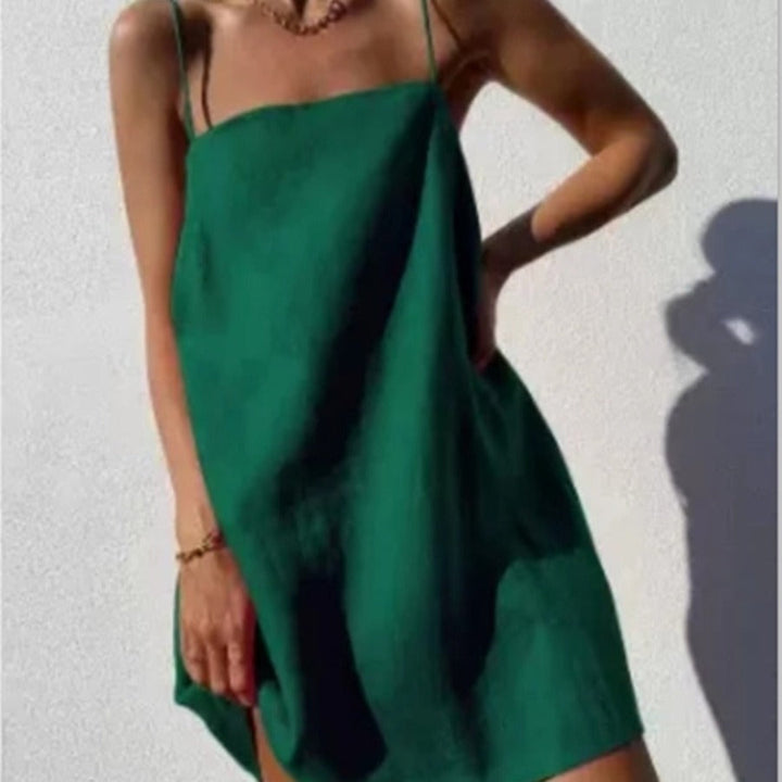 Damen lässiges Trägerkleid aus leichtem Material Echoarchiv