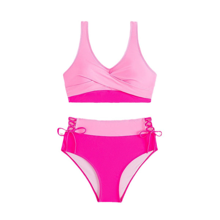 Damen Hochgeschnittener Bikini mit verstellbaren Trägern Echo Archiv