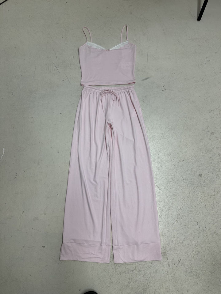 Damen lässiger Jumpsuit mit weitem Bein und verstellbarem Bund Echo Archiv