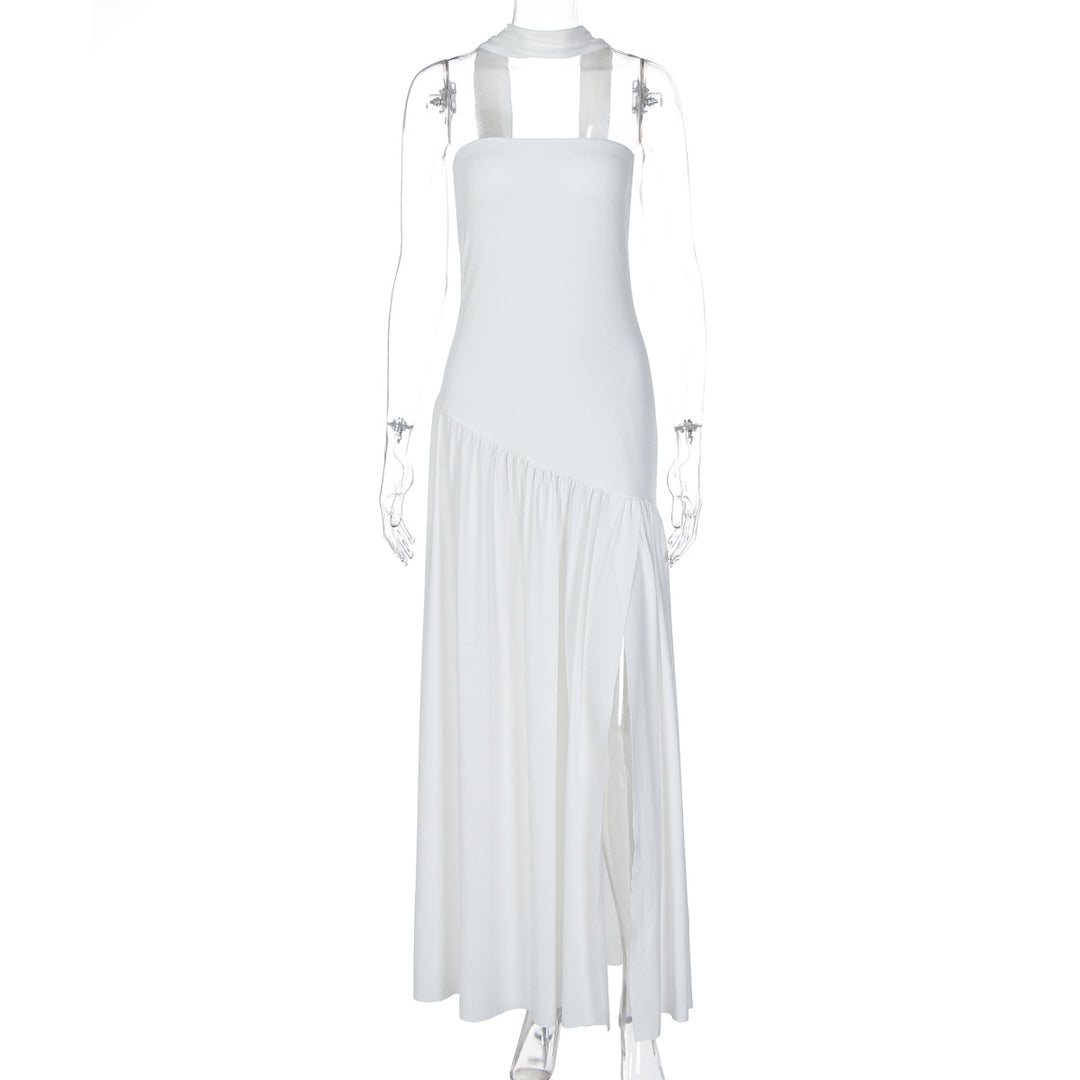 Damen Maxikleid mit raffiniertem Cut-Out-Design und asymmetrischem Saum Echo Archiv