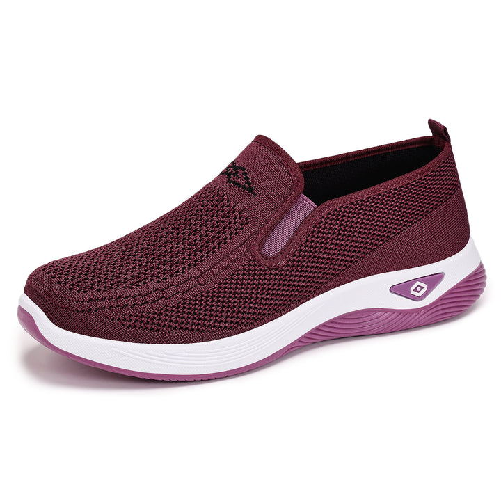 Damen nan atmungsaktiver gestrickter Slip-On Freizeitschuh mit dämpfender EVA-Sohle Echo Archiv